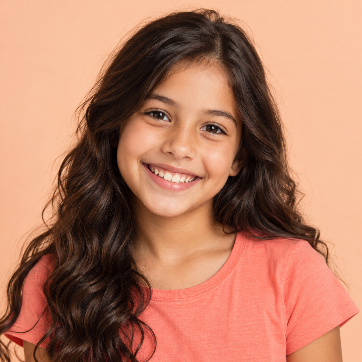 Retrato fictício de Lia, participante infantil do ranking